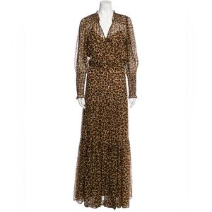 Veronica Beard Animal Print Maxi Dress